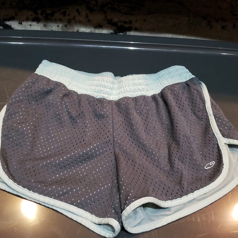 Gray running shorts